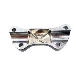 COLLIER SUPÉRIEUR DE MONTAGE DE CRÂNE NOIR POUR GUIDON HARLEY DAVIDSON