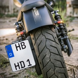 MINI CLIGNOTANTS ARRIERE NOIR LED 3 EN 1 EU APPROUVÉ HARLEY DAVIDSON SOFTAIL 2018-2025