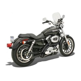 EXHAUSTS 2INTO2 BASSANI SWEEPER RADIAL BLACK HARLEY DAVIDSON XL SPORTSTER 2007-2013