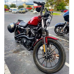 SYSTÈME D'ÉCHAPPEMENT 2EN2 BASSANI SWEEPER RADIAL NOIR HARLEY DAVIDSON XL SPORTSTER 2007-2013