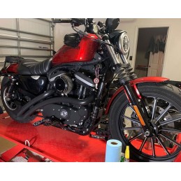 SYSTÈME D'ÉCHAPPEMENT 2EN2 BASSANI SWEEPER RADIAL NOIR HARLEY DAVIDSON XL SPORTSTER 2007-2013