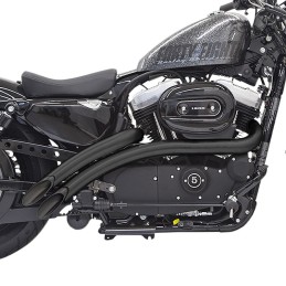 SYSTÈME D'ÉCHAPPEMENT 2EN2 BASSANI SWEEPER RADIAL NOIR HARLEY DAVIDSON XL SPORTSTER 2014-2022