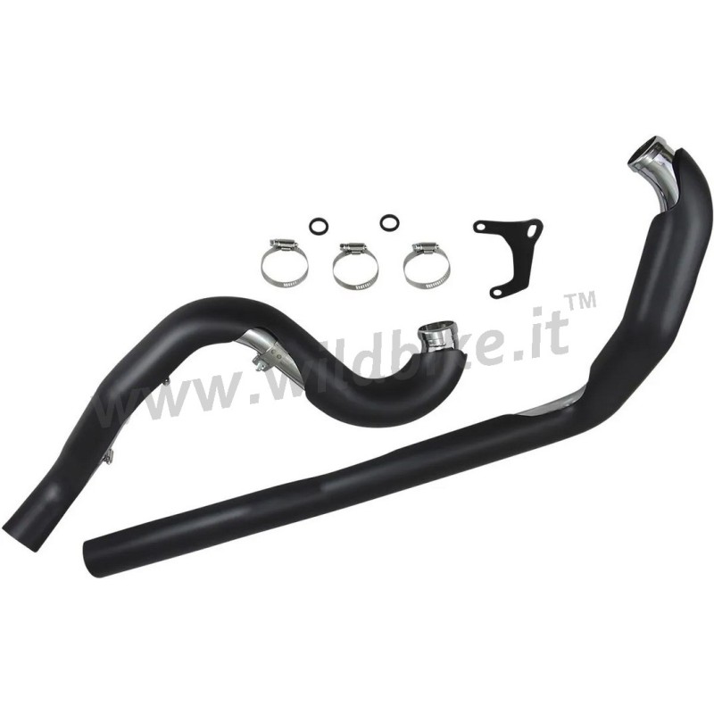 SYSTÈME DE COLLECTEUR COBRA TRUE DUALS  NOIR HARLEY DAVIDSON FLH FLT TOURING 1995-2006