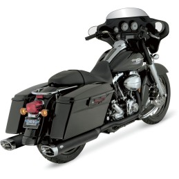 SYSTÈME DE COLLECTEUR COBRA TRUE DUALS  NOIR HARLEY DAVIDSON FLH FLT TOURING 1995-2006