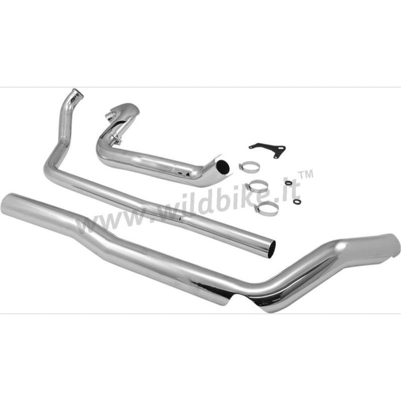SYSTÈME DE COLLECTEUR COBRA TRUE DUALS CHROME HARLEY DAVIDSON FLH FLT TOURING 1995-2006