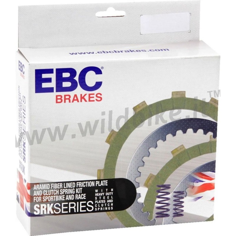 KIT DISQUES D'EMBRAYAGE EBC SRK SERIES ARAMID HARLEY DAVIDSON XL 883 SPORTSTER 2004-2022