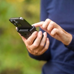 UNIVERSALHALTERUNG UND HALTERUNGSSET SPC+ LT FÜR IPHONE UND SMARTPHONE MOTORRADLENKER