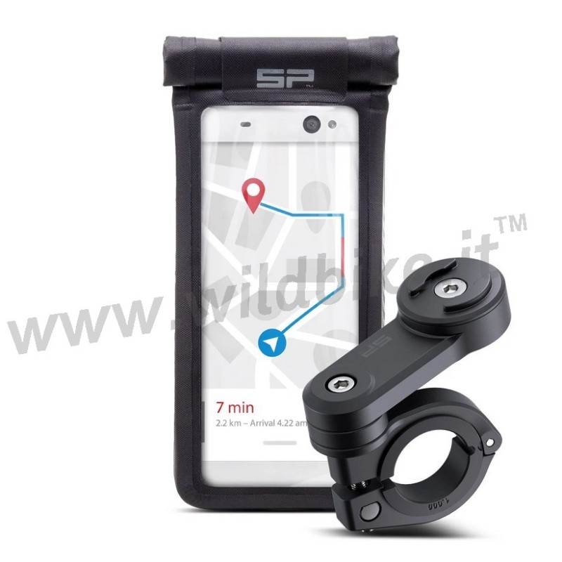 KIT DI AGGANCIO E SUPPORTO UNIVERSALE SPC+ LT CASE PER TELEFONO SMARTPHONE IPHONE MANUBRIO MOTO