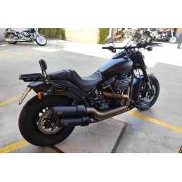 EXHAUSTS MUFFLERS S&S GRAND NATIONAL EU APPROVED BLACK HARLEY DAVIDSON FXFB FAT BOB 18-20