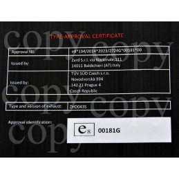 EXHAUST MUFFLER ZARD SLIP-ON 4.5" EU APPROVED HARLEY DAVIDSON SOFTAIL 2025-2026