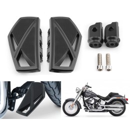 KIT BLACK FLOORBOARDS COMFORT PHANTOM DRIVER HARLEY DAVIDSON SOFTAIL 2018-2025