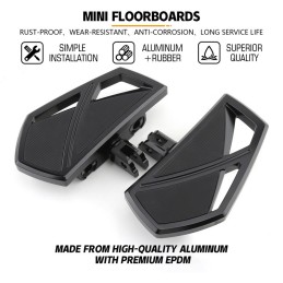 KIT BLACK FLOORBOARDS COMFORT PHANTOM DRIVER HARLEY DAVIDSON SOFTAIL 2018-2025