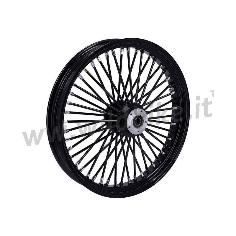 RUOTA ANTERIORE RADIALE 48 BIG SPOKE 3.50 x 23 NERA TUV DOPPIO DISCO FRENO HARLEY DAVIDSON