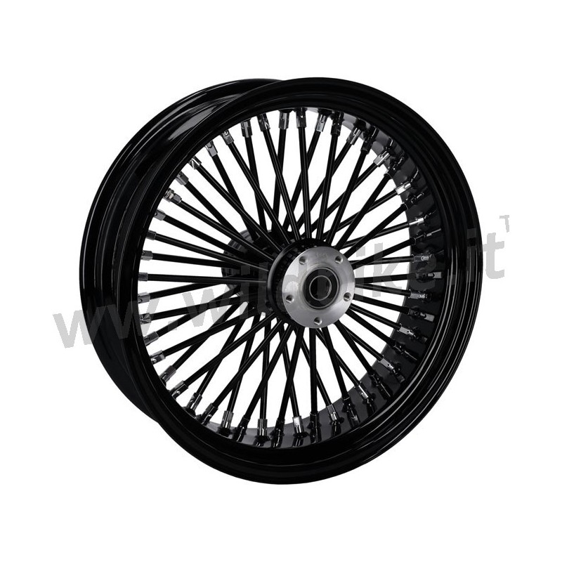 ROUE ARRIERE RADIAL 48 BIG SPOKE 5.50 x 18 NOIR TUV DISQUE DE FREIN SIMPLE HARLEY DAVIDSON