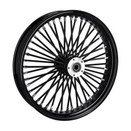 RADIAL 48 BIG SPOKE FRONT WHEEL 3.50 x 21 BLACK TUV DUAL BRAKE DISC HARLEY DAVIDSON