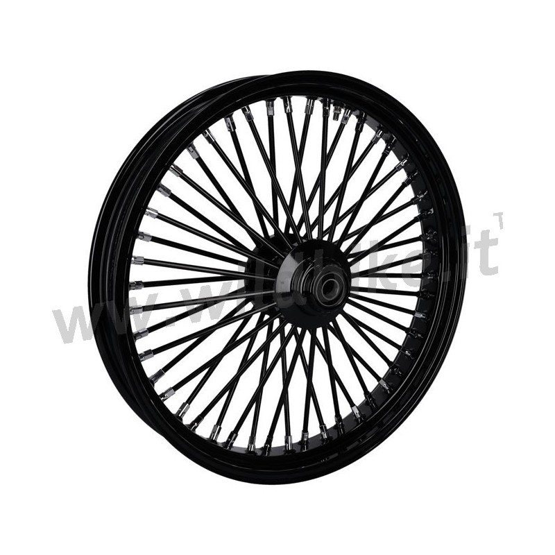 ROUE AVANT RADIAL 48 BIG SPOKE 3,50 x 23 NOIR TUV DISQUE DE FREIN SIMPLE HARLEY DAVIDSON
