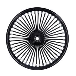 RUOTA ANTERIORE RADIALE 48 BIG SPOKE 2.15 x 21 NERA SINGOLO DISCO FRENO TUV HARLEY DAVIDSON