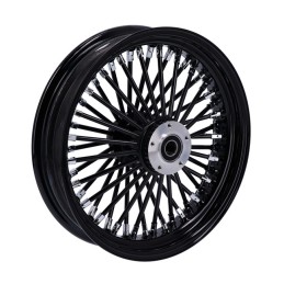 RADIAL 48 BIG SPOKE FRONT WHEEL 3.50 x 16 BLACK TUV SINGLE BRAKE DISC HARLEY DAVIDSON