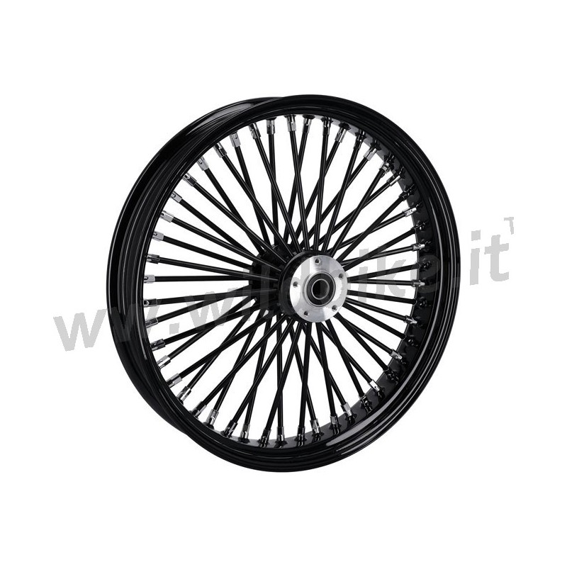VORDERRAD RADIAL 48 BIG SPOKE 3.50 x 21 SCHWARZEN TÜV EINSCHEIBENBREMSE HARLEY DAVIDSON