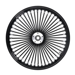 RUOTA ANTERIORE RADIALE 48 BIG SPOKE 3.50 x 21 NERA SINGOLO DISCO FRENO TUV HARLEY DAVIDSON
