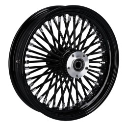 RUOTA POSTERIORE RADIALE 48 BIG SPOKE 3.50 x 16 NERA TUV SINGOLO DISCO FRENO HARLEY DAVIDSON