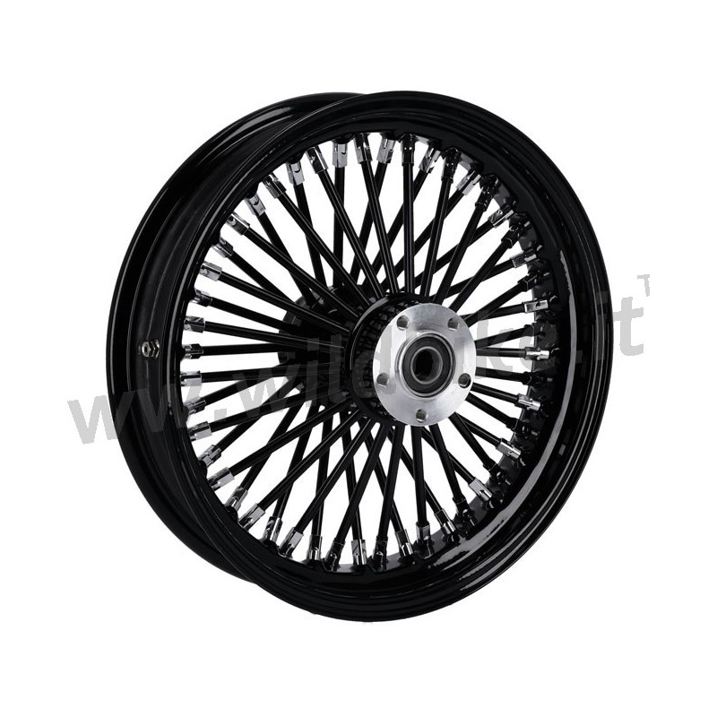 RADIAL 48 BIG SPOKE REAR WHEEL 3.50 x 16 BLACK TUV SINGLE BRAKE DISC HARLEY DAVIDSON