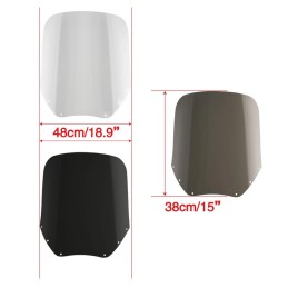 REPLACEMENT WINDSHIELD FOR WINDSCREEN CLUB STYLE 15" HARLEY DAVIDSON