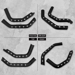 BLACK DRILLED HEAT SHIELDS FOR MANIFOLDS HARLEY DAVIDSON XL SPORTSTER 2014-2018