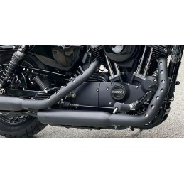 BLACK DRILLED HEAT SHIELDS FOR MANIFOLDS HARLEY DAVIDSON XL SPORTSTER 2014-2018