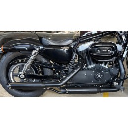 BOUCLIER THERMIQUE NOIR PERCÉS POUR COLLECTEURS HARLEY DAVIDSON XL SPORTSTER 2014-2018