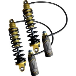 REAR SHOCK LEGEND REVO-ARC REMOTE 13" GOLD HARLEY DAVIDSON FLH FLT TOURING 2009-2013