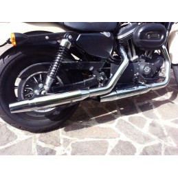 CHROME EXHAUSTS MUFFLERS SLIP-ON KHROME WERKS TAPERED 3" HARLEY DAVIDSON XL SPORTSTER 2014-2021