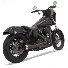 AUSPUFF 2IN1 BASSANI ROAD RAGE II MATTSCHWARZ HARLEY DAVIDSON FXD DYNA 2006-2017