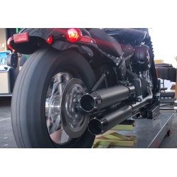 POTS D'ECHAPPEMENTS SLIP-ON KHROME WERKS 3.5" SHREDDER HARLEY DAVIDSON SOFTAIL 2018-2024