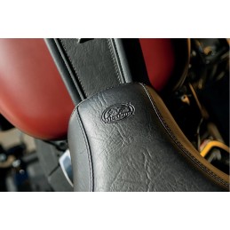 SELLE COMFORT MUSTANG 2-UP GREY STITCH HARLEY DAVIDSON FLHCS SOFTAIL HERITAGE 2018-2026
