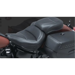MUSTANG SEAT 2-UP COMFORT GREY STITCH HARLEY DAVIDSON FLHCS SOFTAIL HERITAGE 2018-2026