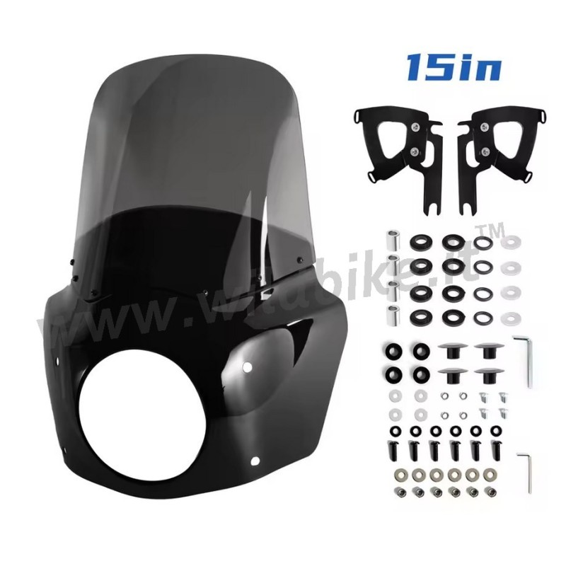 PARABREZZA CUPOLINO ROAD WARRIOR CLUB 15" HARLEY DAVIDSON FLHR ROAD KING  1994-2025