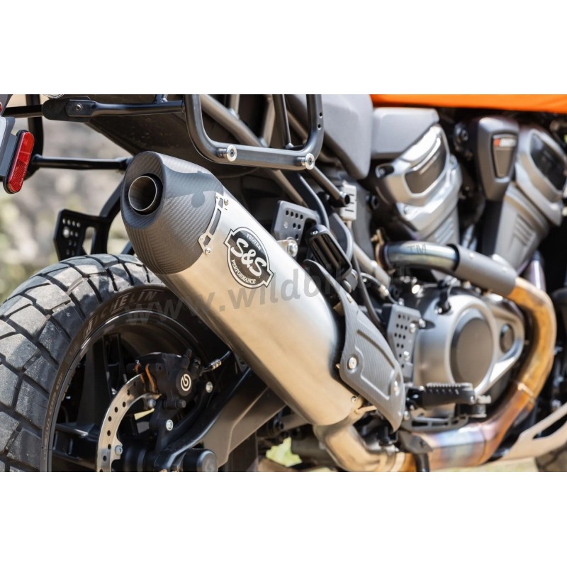 EXHAUST MUFFLER SLIP-ON S&S EU APPROVED HARLEY DAVIDSON RA 1250 ABS PAN AMERICA 2021-2024