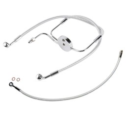 CABLE STAINLESS STEEL MAGNUM SC II 17" LINE KITS FRONT BRAKE HARLEY DAVIDSON XL883R/XL1200S SPORTSTER 1996-2003