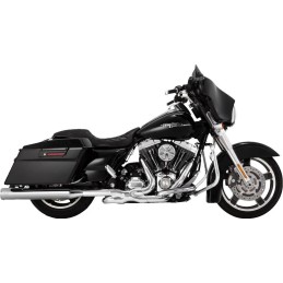 COLLECTEUR ECHAPPEMENTS VANCE & HINES POWER DUALS PCX™ CHROME HARLEY DAVIDSON FLH FLT TOURING 2009-2016