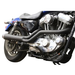 AUSPUFFSYSTEM 2IN1 MEGAFON MEGAPHON TAPERED SCHWARZ HARLEY DAVIDSON XL SPORTSTER 2004-2013