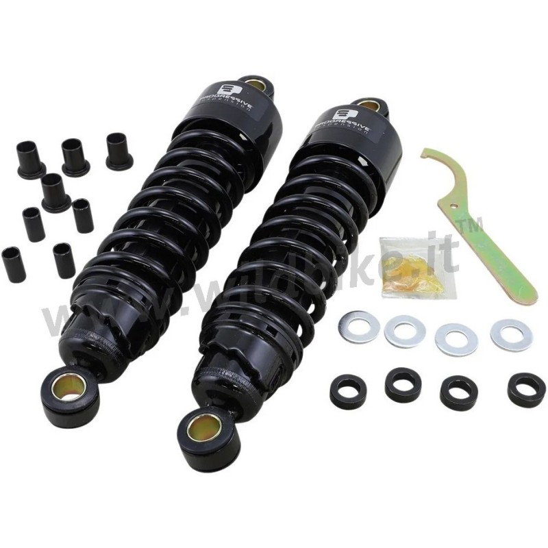 AMMORTIZZATORI PROGRESSIVE SUSPENSION 412 NERI 11.5" STANDARD HARLEY DAVIDSON TOURING 06-22