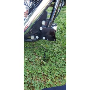 KIT AVANZAMENTO PEDANE COMANDI +3" NO ABS NERO HARLEY DAVIDSON FXS FLS SOFTAIL 2007-2017