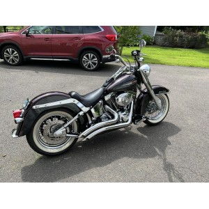 FORWARD CONTROL RELOCATION KITS 3" ABS BLACK HARLEY DAVIDSON FXS FLS SOFTAIL 2011-17