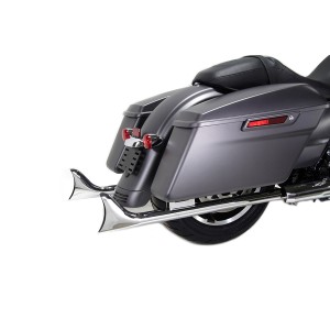 SYSTÈME D'ÉCHAPPEMENT CROSSOVER DUALS 33" FISHTAIL CHROMÉ HARLEY DAVIDSON FLH FLT TOURING 1995-2006