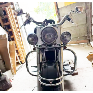 SUPPORT DE PHARE AUXILIAIRE UNIVERSEL MOTO CUSTOM ET HARLEY DAVIDSON