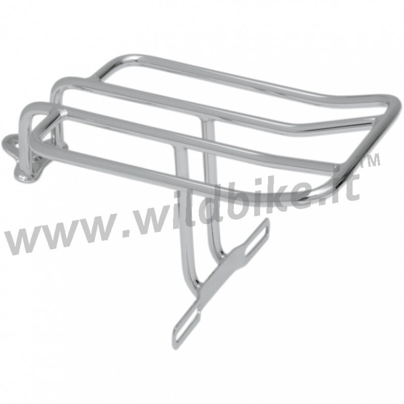 PORTAPACCHI POSTERIORE CROMATO PER HARLEY FXD DYNA  '06-'12