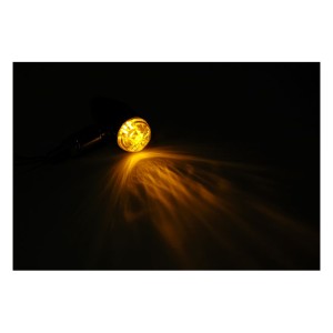 CLIGNOTANTS MICRO BULLET LED LISSE CHROME EU APPROUVEE CUSTOM MOTO ET HARLEY DAVIDSON