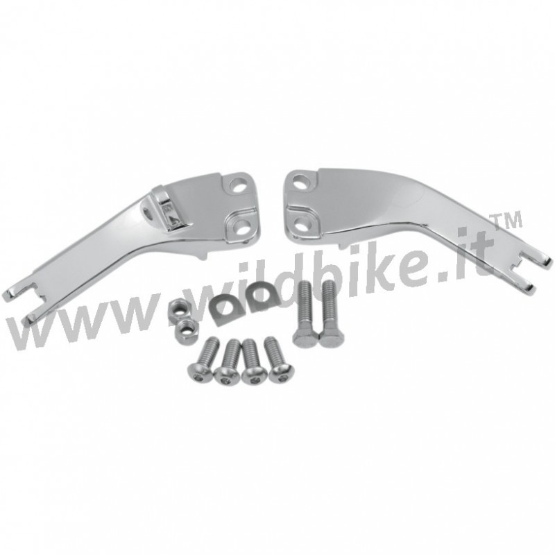 ATTACCHI CROMATI PER PEDANE PASSEGGERO HARLEY FXD DYNA '06-'12 