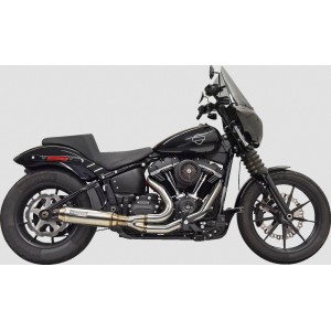 SYSTEME D'ECHAPPEMENTS BASSANI SUPERBIKE 4" 2EN1 INOX HARLEY DAVIDSON SOFTAIL 2018-2025